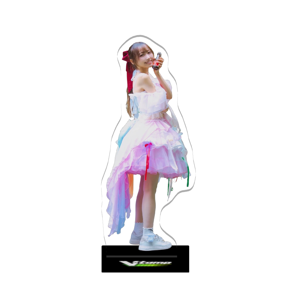 3Dアクリルスタンド（湊南ふみ-ARで飛び出す！】いつでもみなふみがあなたの隣に❣️第1歩ふみ出す記念バーチャルアクスタ-）