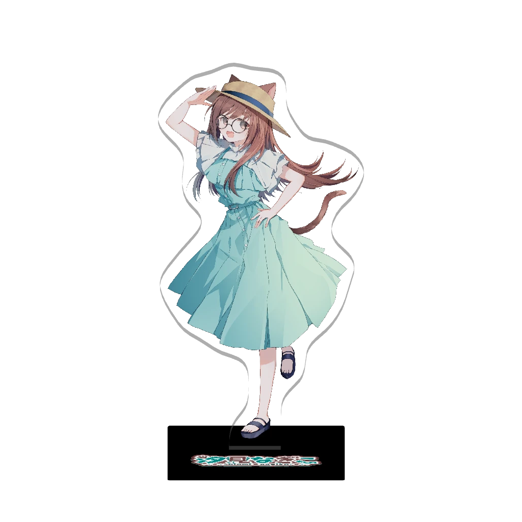 3Dアクリルスタンド(汐見なぎこ)ワンピース帽子姿