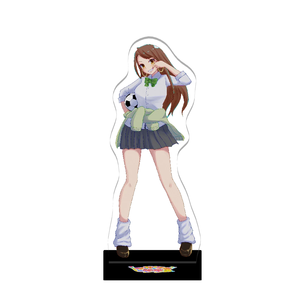 3Dアクリルスタンド（アサツキ サキ【Vのすがた】）〜アサツキメモリアル〜 【サムネ用イラストシリーズ】30代の制服だぞ喜べ！