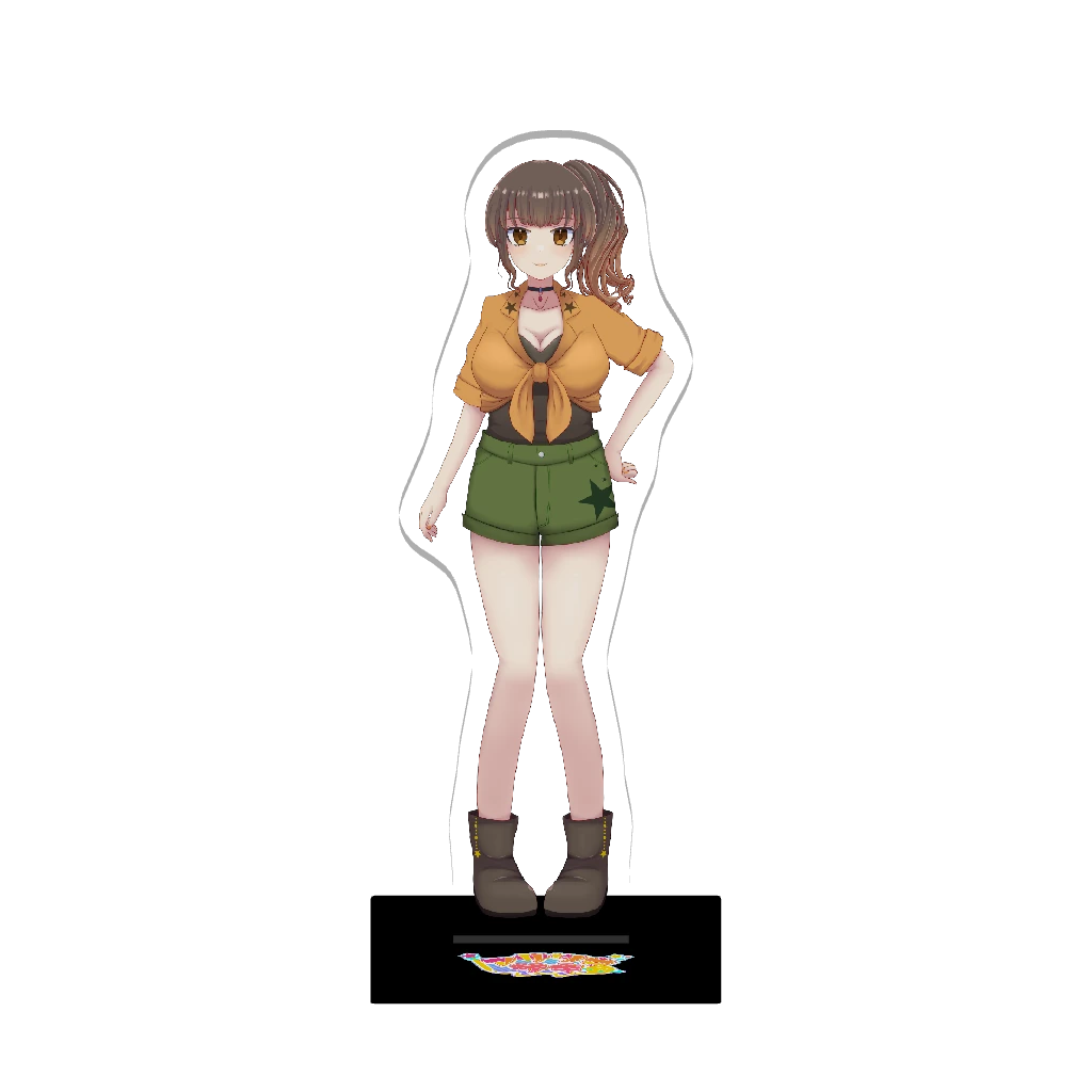 3Dアクリルスタンド（アサツキ サキ【Vのすがた】）〜アサツキメモリアル〜 初代カジュアル衣装