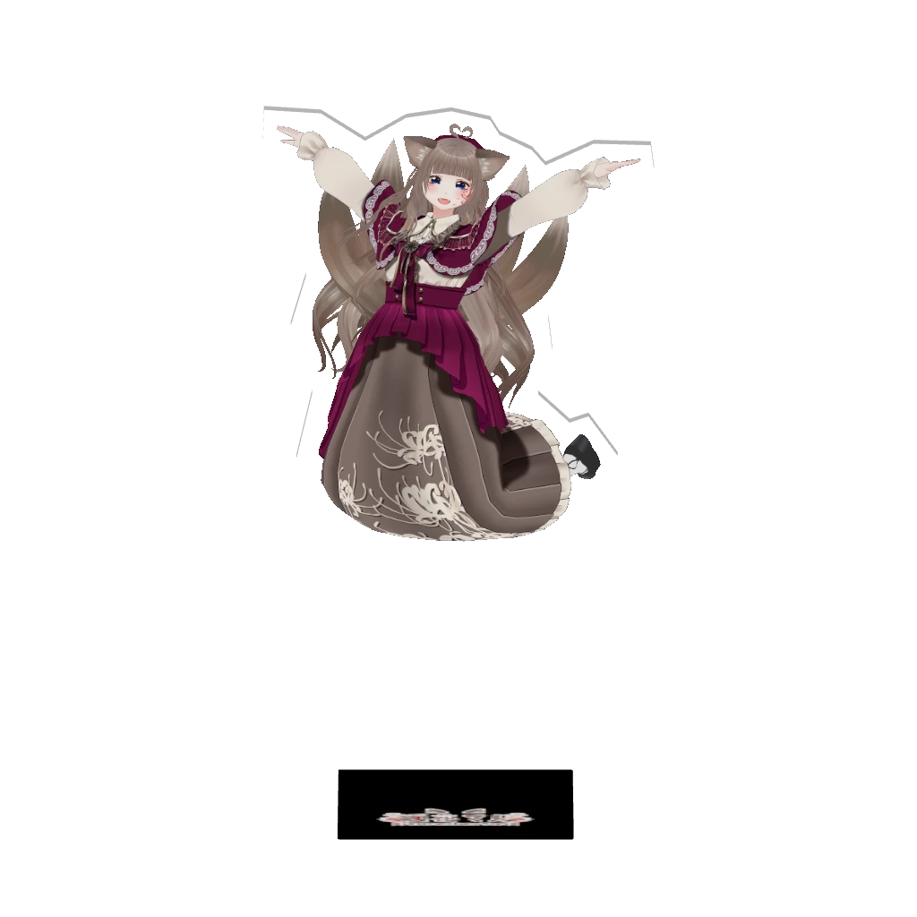 3Dアクリルスタンド（狐花てん）