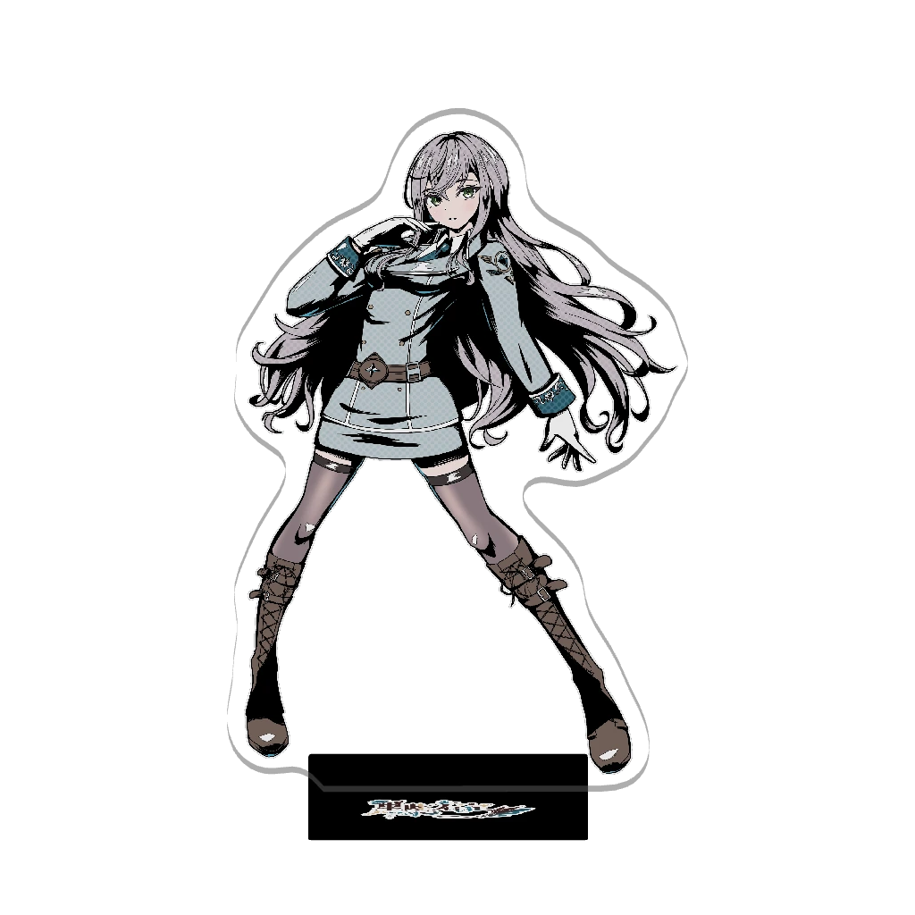 3Dアクリルスタンド（黒柴えいら）アメコミ風Ver