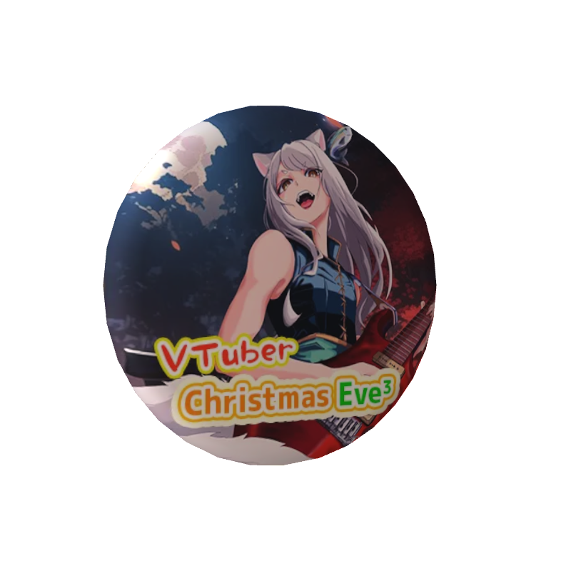 3D缶バッジ（はまち - Vtuber Christmas Eve³ - ）