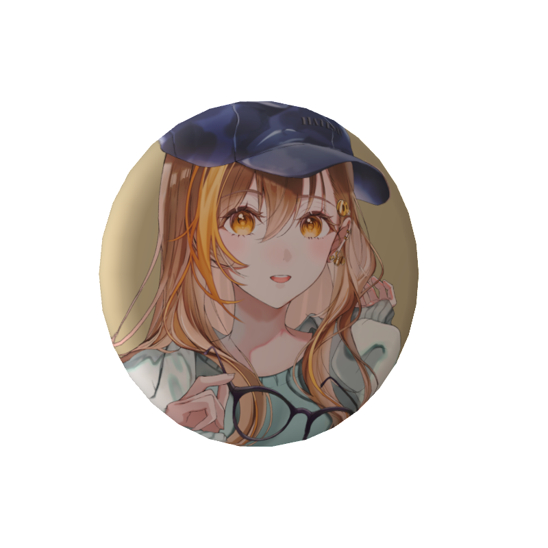 はちさん | HATISAN 🐝💛の缶バッジ7/1💛はちさん活動1.5周年記念書き下ろしイラスト缶バッジ