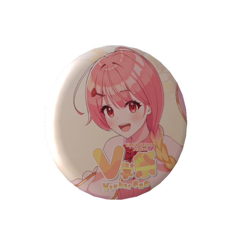 羽鳥あんの缶バッジ(V学祭)