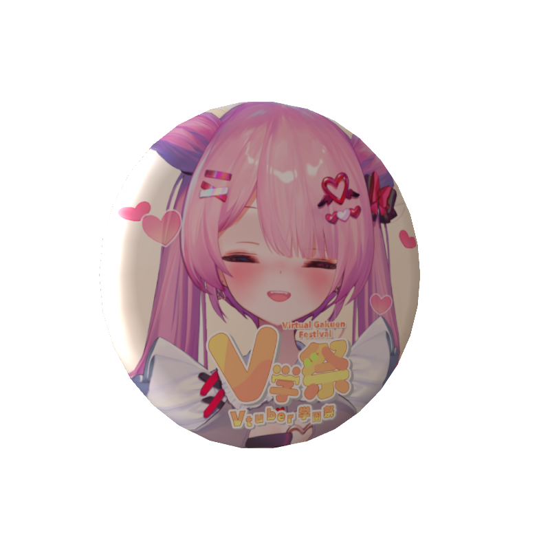 甘ヶ美ちすいの缶バッジ(V学祭)