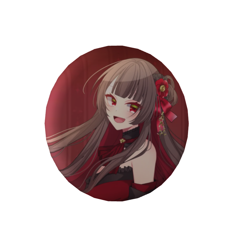 3D缶バッジ(古椿姫メル - 1周年記念 - )