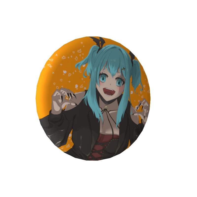 海色せあの缶バッジ2025年ハロウィン🎃