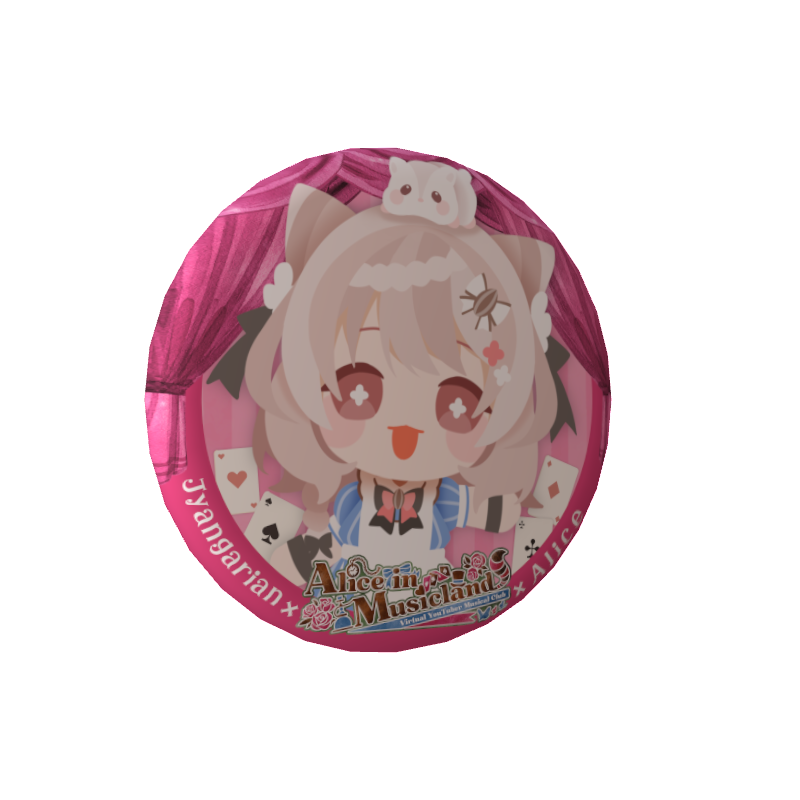 3D缶バッジA( Vミュージカル部 - じゃんがりあん【アリス】)