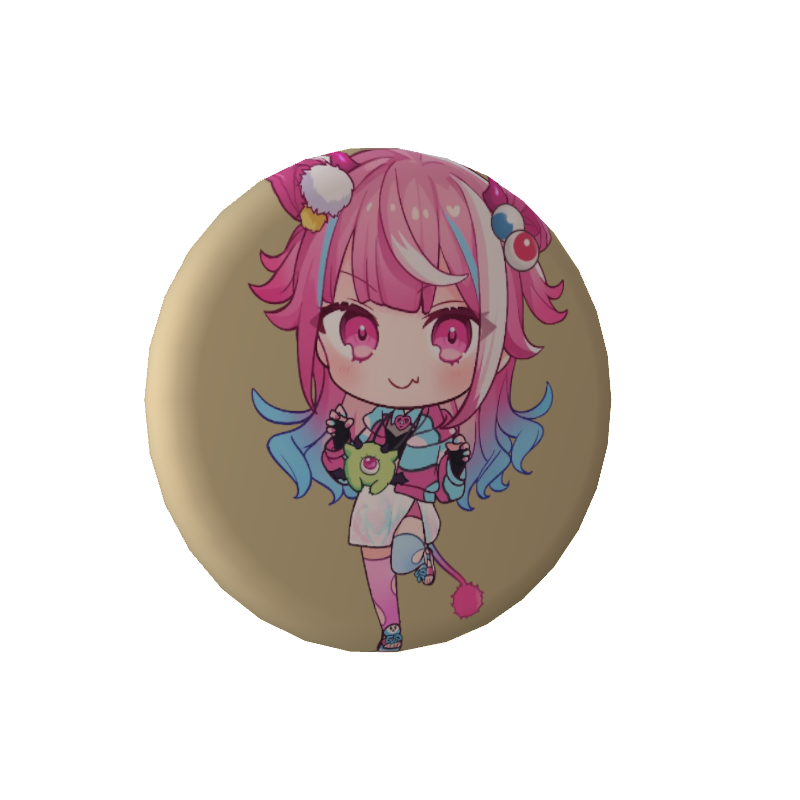 魔桜エナの缶バッジ魔桜エナ👾🌸缶バッチ！