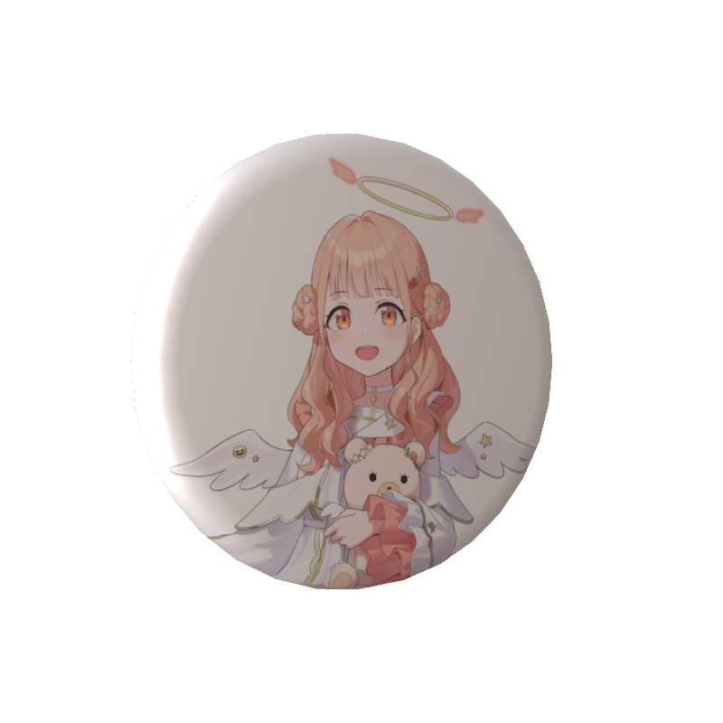 木実うりの缶バッジ天使