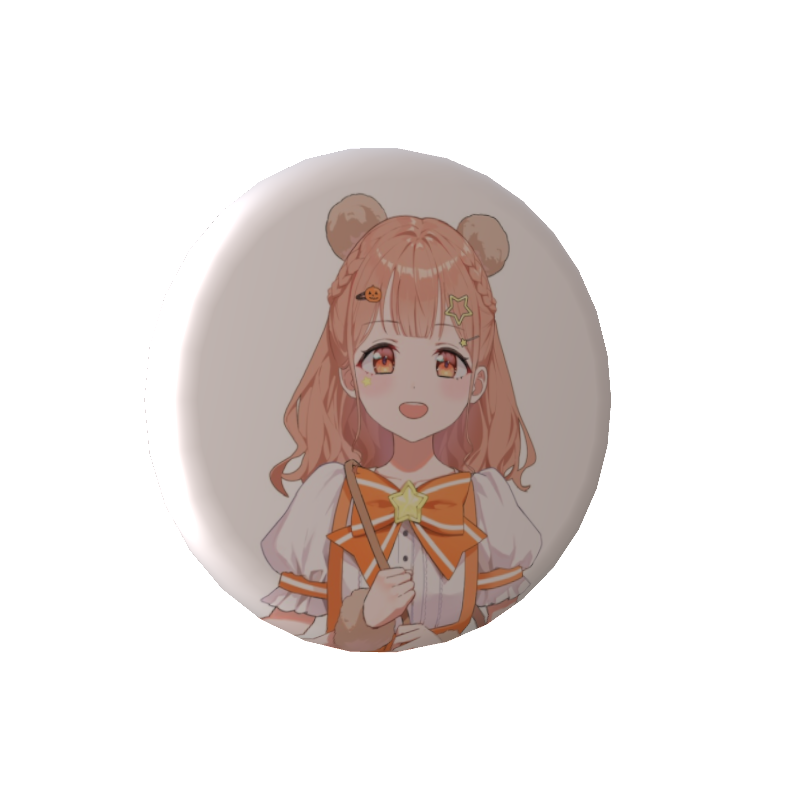 木実うりの缶バッジ熊うり