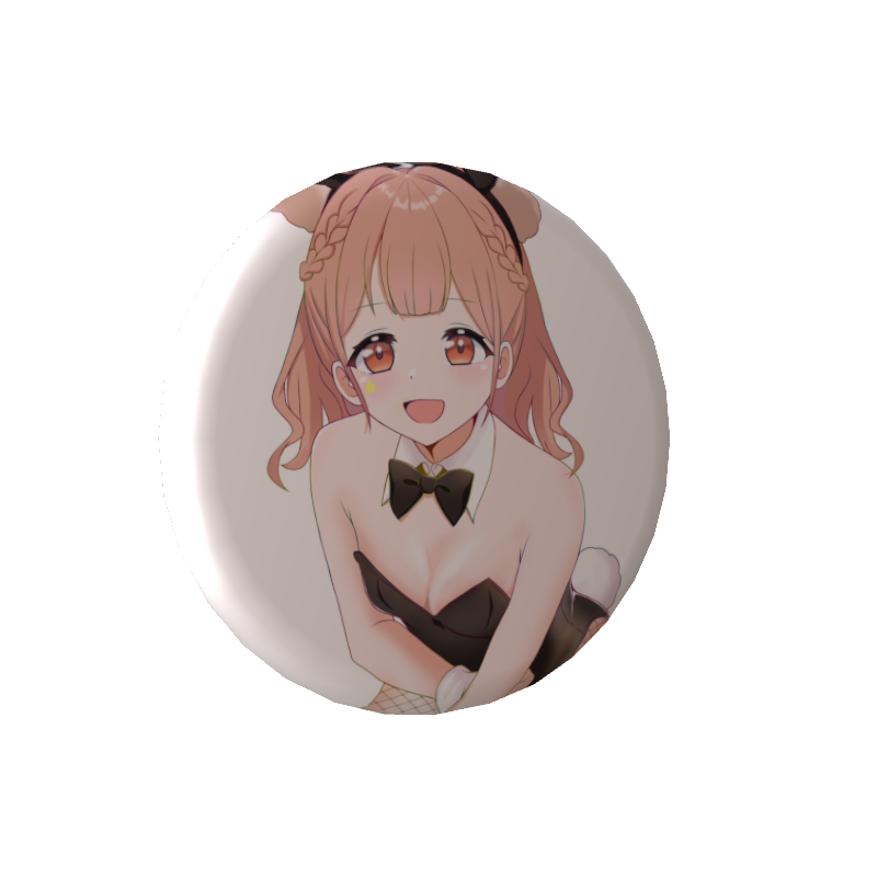 木実うりの缶バッジバニー