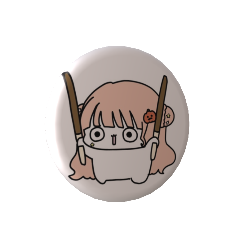 木実うりの缶バッジ天使ぼーうり