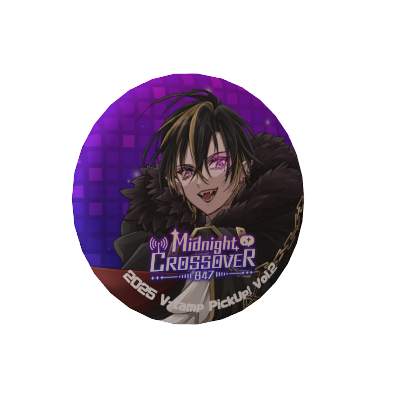 3D缶バッジ(黑乃ルカ - Midnight CROSSOVER 847 - )