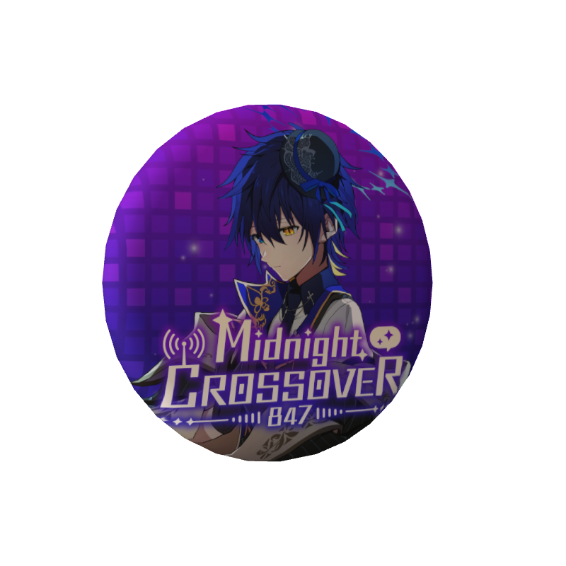 3D缶バッジ（鴉紋ゆうく - Midnight CROSSOVER 847 - ）