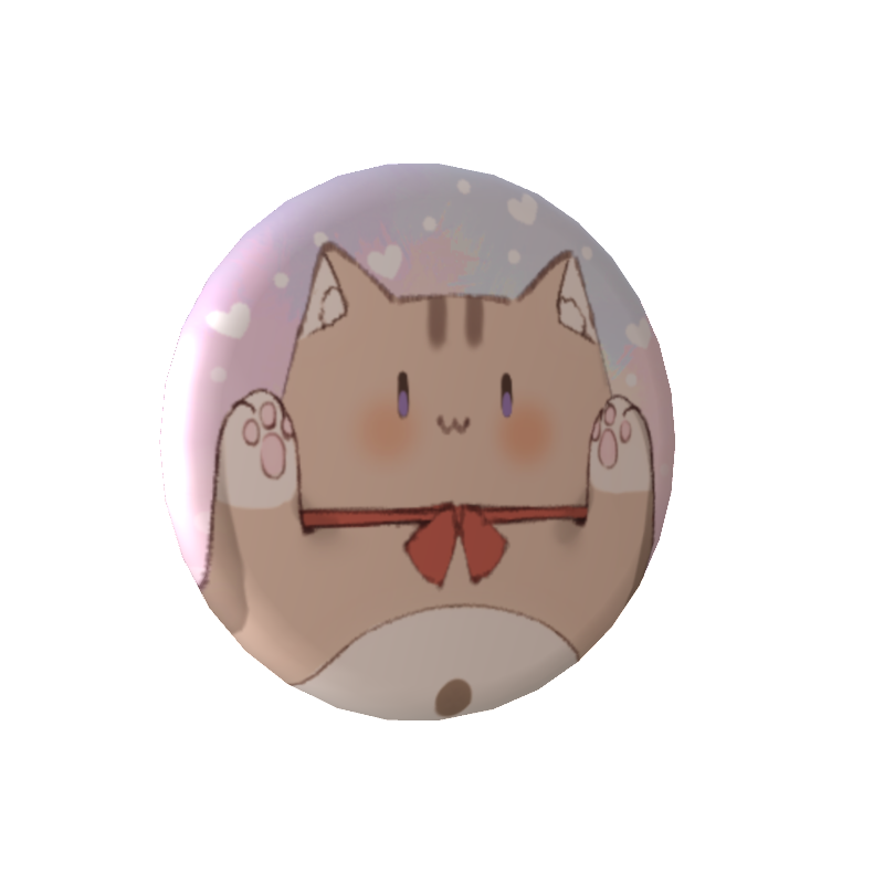 萌月いろり🐈🍬の缶バッジこたつくん