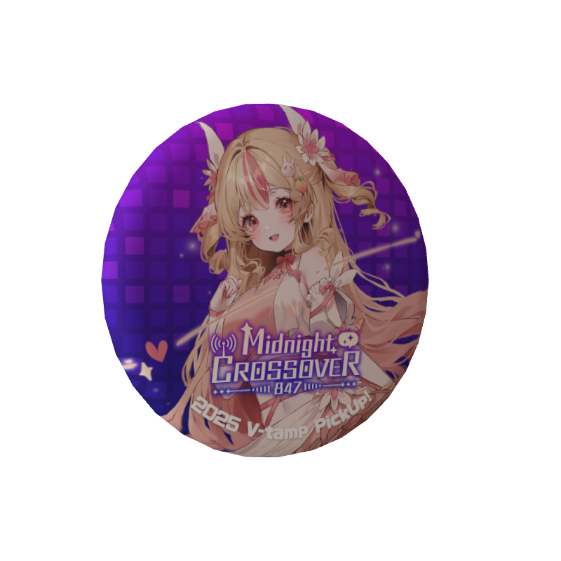 3D缶バッジ(桃川うさぴ - Midnight CROSSOVER 847 - )