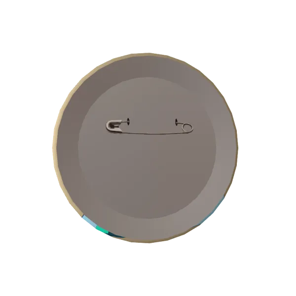 アサツキ サキ【Vのすがた】の缶バッジ【ホギャちゃんといっしょ！】