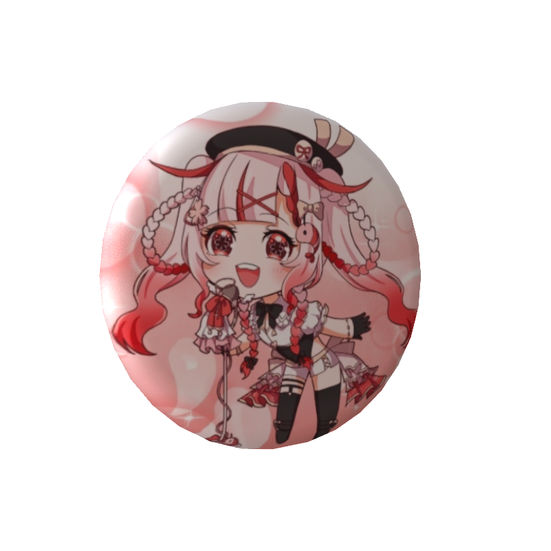 桜結こえびの缶バッジ【歌うこえび】