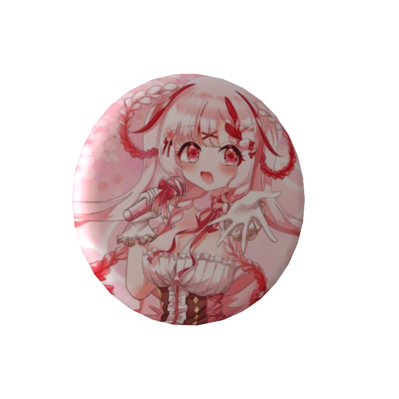桜結こえびの缶バッジ【届けたい、この歌を君に】