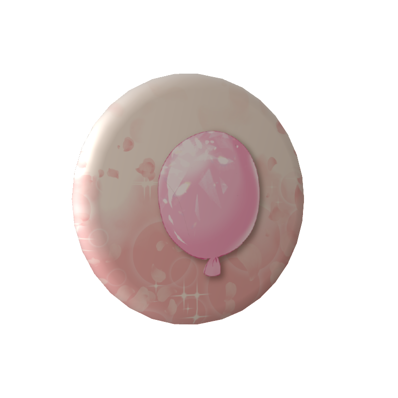 3D缶バッジ(桜結こえび - 風船③ - )