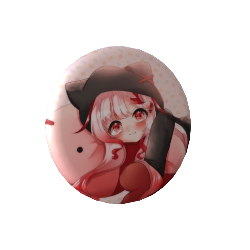桜結こえびの缶バッジ【一緒にまったり】