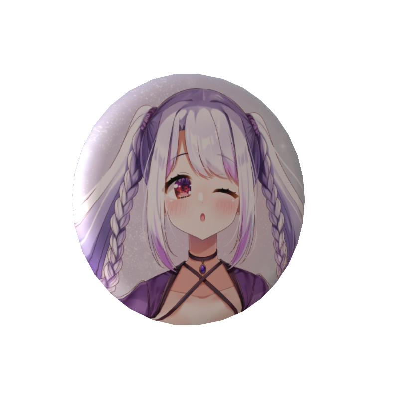 3D缶バッジ(咲夜ねむ1周年 A)