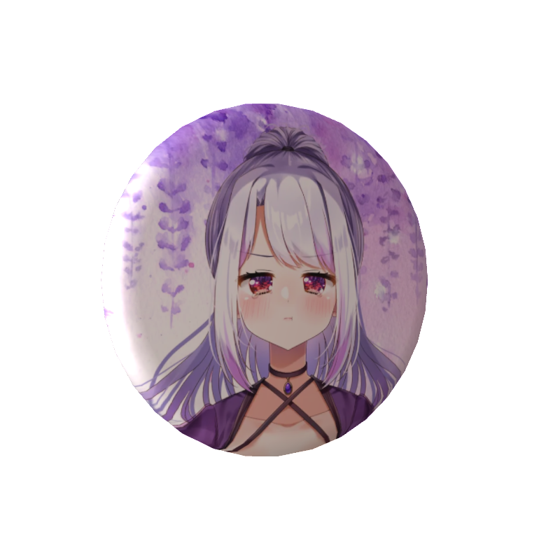 3D缶バッジ(咲夜ねむ1周年 B)