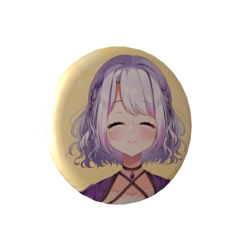 3D缶バッジ(咲夜ねむ1周年 C)
