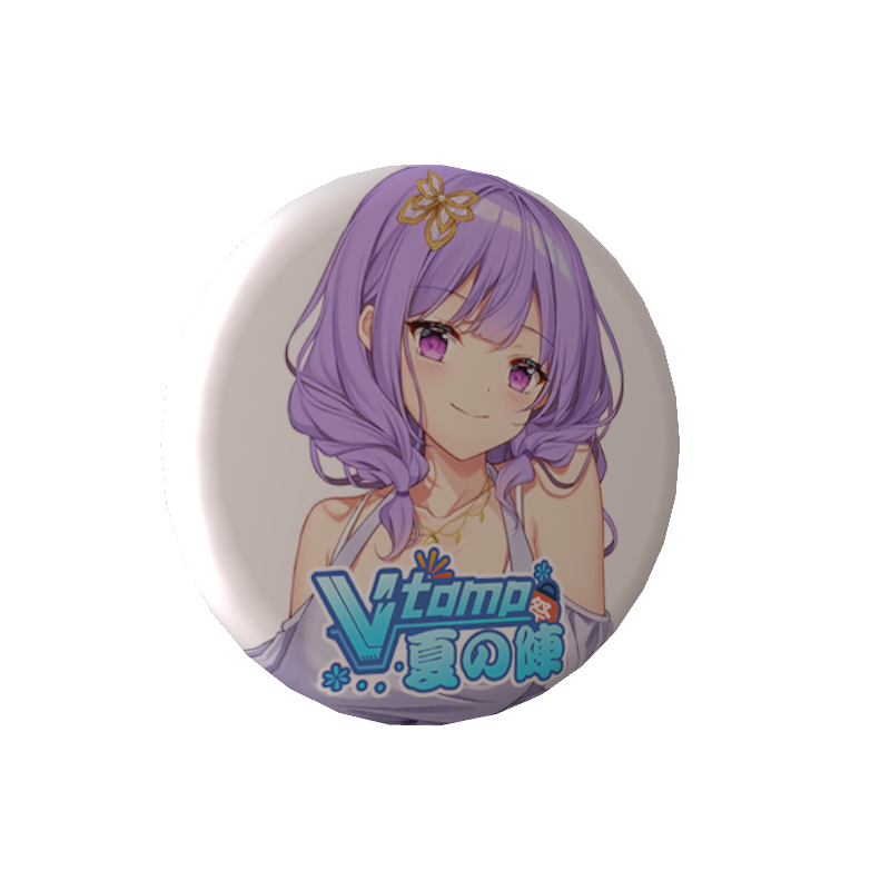 手水舎るる『Ｖ-tamp夏の陣　限定缶バッジ』