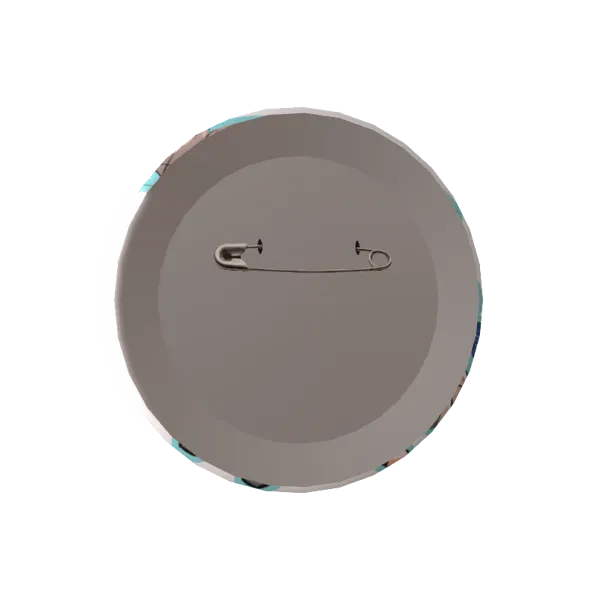 しろのの缶バッジとぶのはこまる