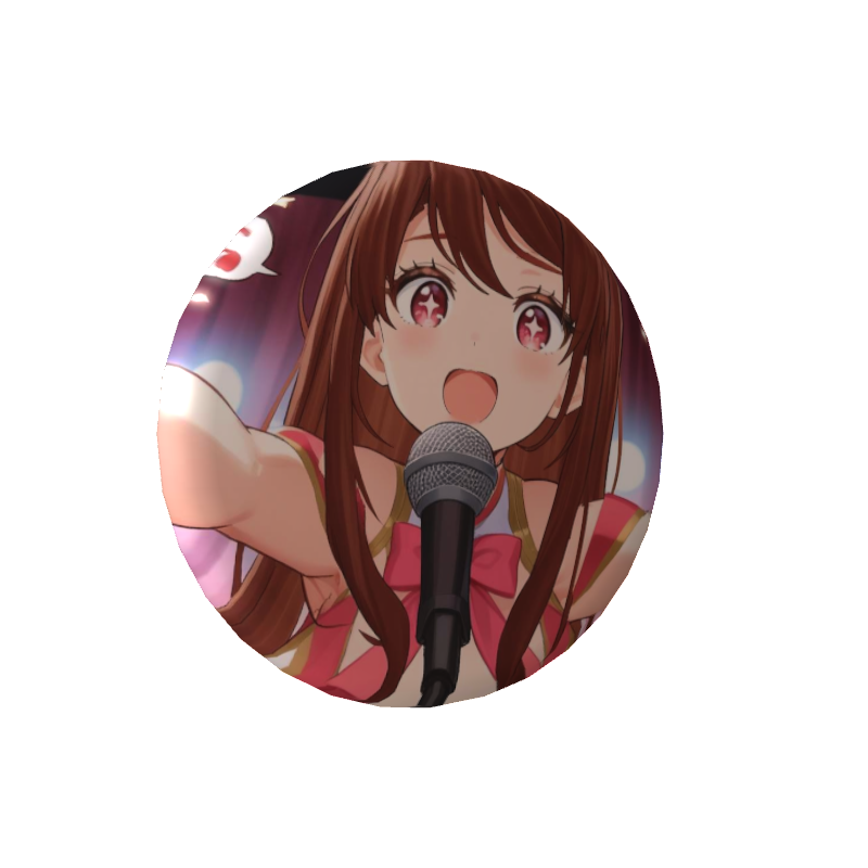 結城 乃愛(ユウキ ノエ)の缶バッジライブバージョン1