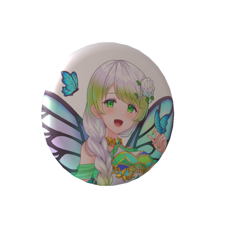 深林はるるの缶バッジ(ノーマル)