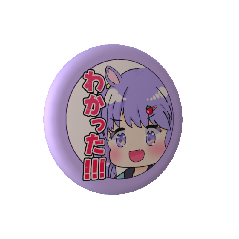 夢乃ねる(yumeno neru)の缶バッジ【思い出のスタンプ】