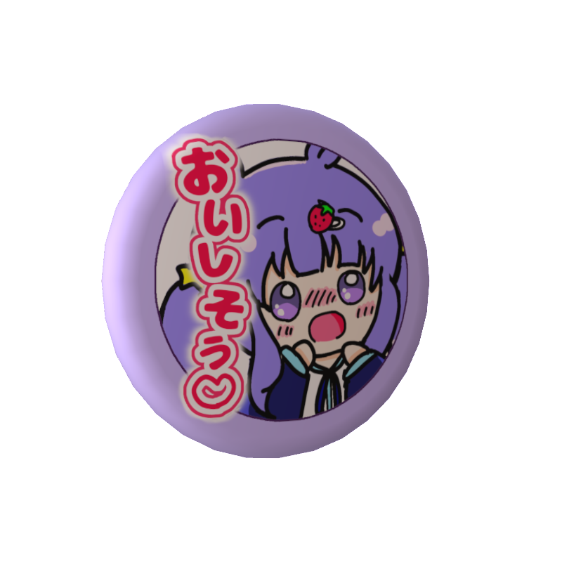 夢乃ねる（yumeno neru）の缶バッジ【思い出のスタンプ】